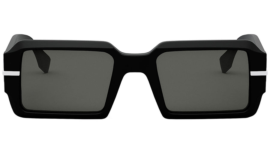 Fendigraphy Black Rectangular Sunglasses
