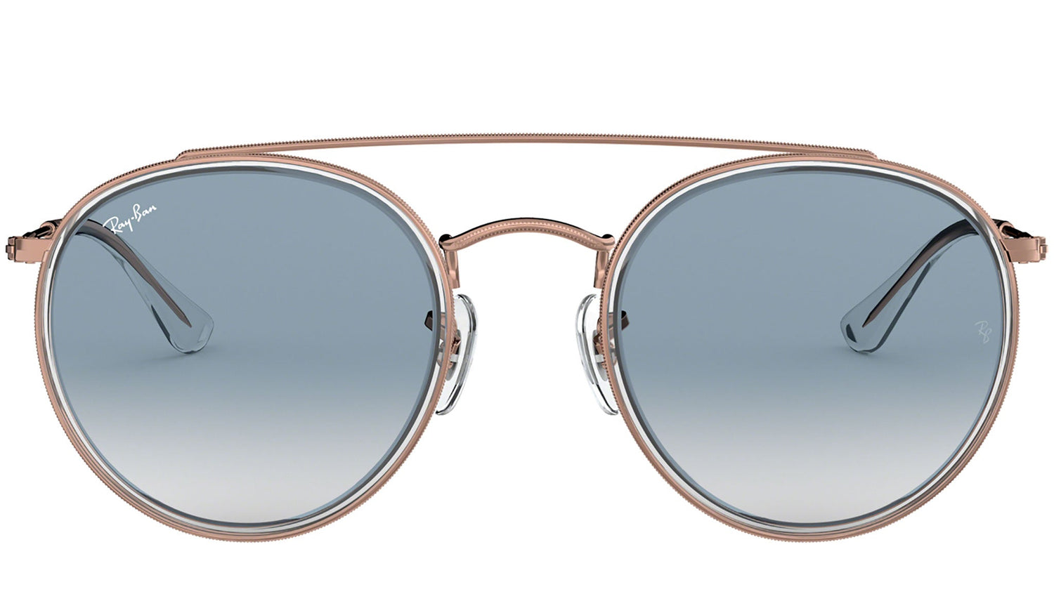 Round Double Bridge RB3647N transparent bronze copper