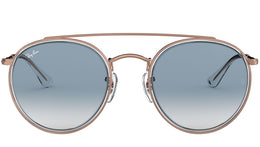 Round Double Bridge RB3647N transparent bronze copper