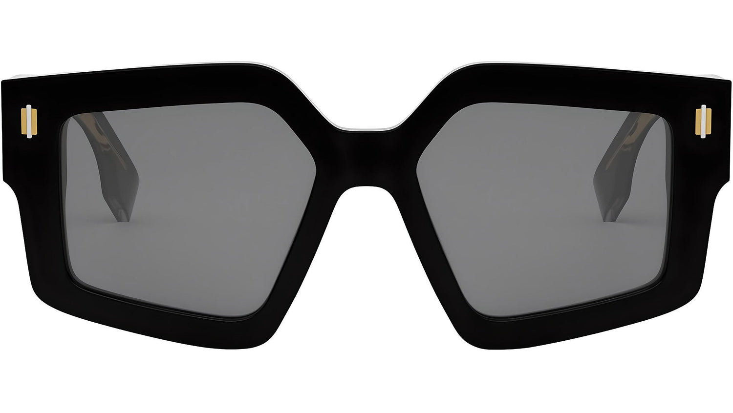 Fendi Roma Black Geometric Sunglasses