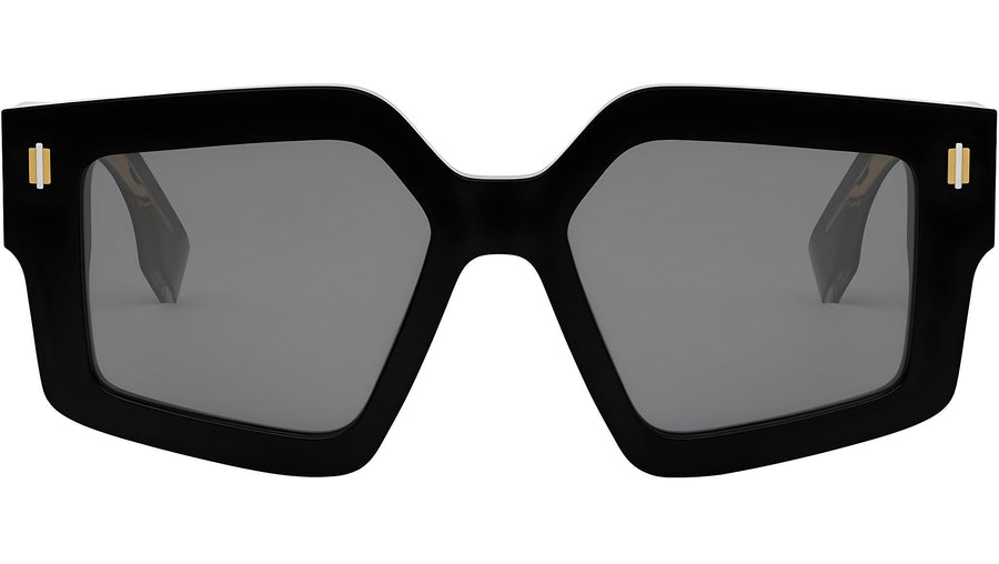 Fendi Roma Black Geometric Sunglasses