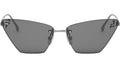 Fendi First Crystal Silver Cat Eye Sunglasses