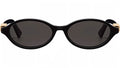 DiorTreasure R1I Shiny Black Oval Sunglasses