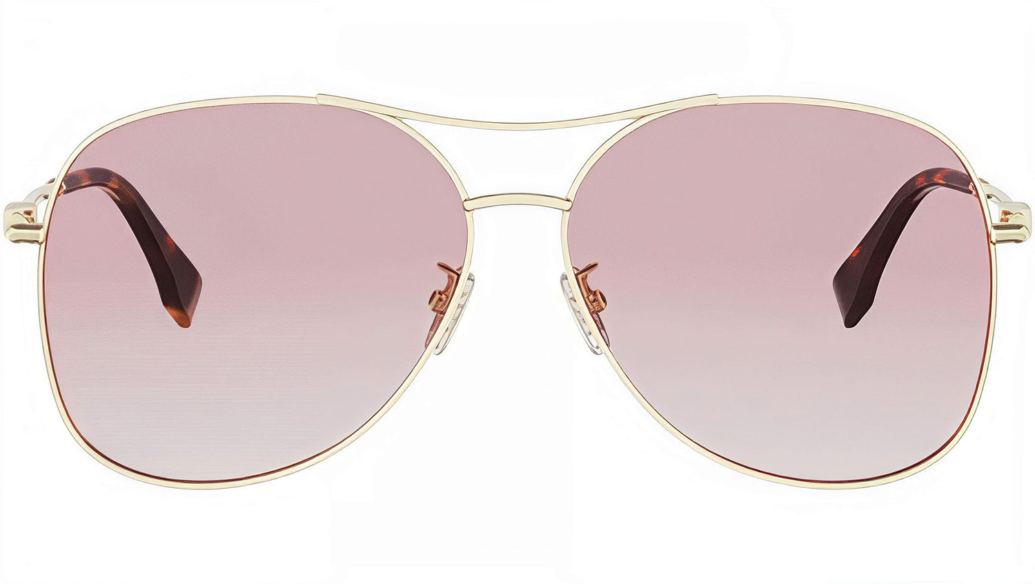 Fendigraphy Light Gold Pilot Sunglasses