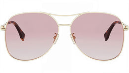 Fendigraphy Light Gold Pilot Sunglasses