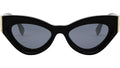 FF Diamonds Black Cat Eye Sunglasses