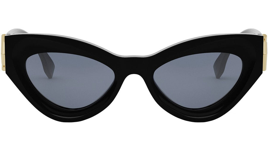 FF Diamonds Black Cat Eye Sunglasses