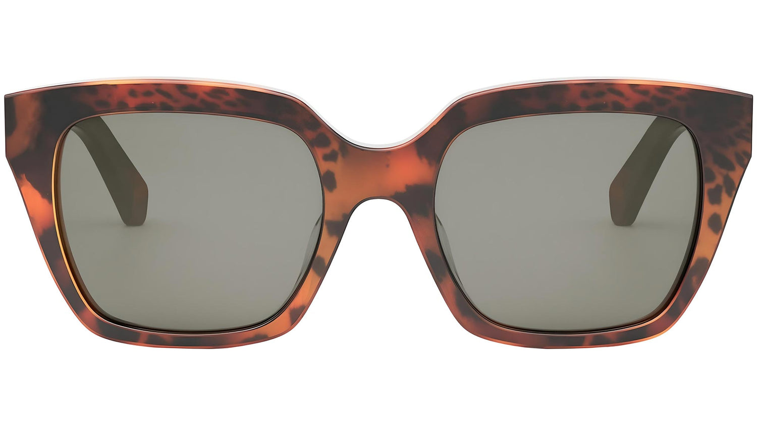 Monochroms Leopard Print Square Sunglasses