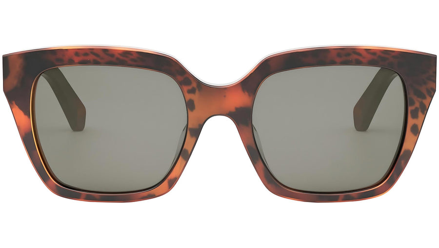 Monochroms Leopard Print Square Sunglasses