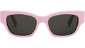 Monochroms Pink Rectangular Sunglasses