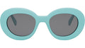 Triomphe Blue Round Sunglasses