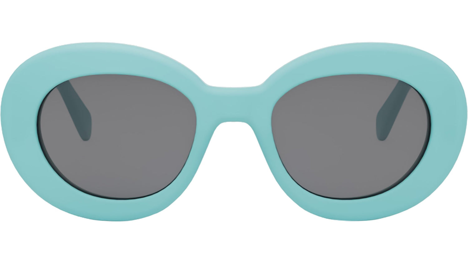 Triomphe Blue Round Sunglasses