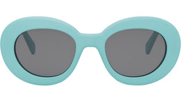 Triomphe Blue Round Sunglasses