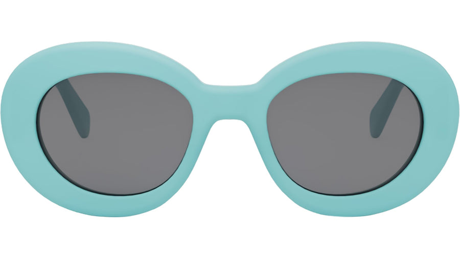 Triomphe Blue Round Sunglasses