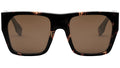 Baguette Havana Square Sunglasses