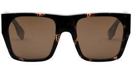 Baguette Havana Square Sunglasses