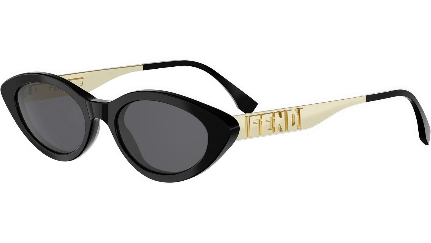 Fendigraphy Black Cat Eye Sunglasses