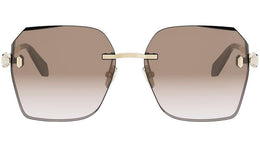 Serpenti Forever Gold Square Sunglasses