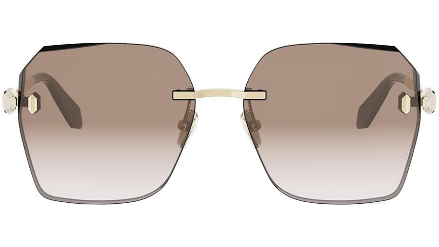 Serpenti Forever Gold Square Sunglasses