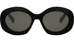 Triomphe Black Round Sunglasses