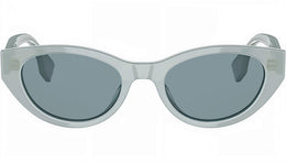 Lettering Sage Green Oval Sunglasses