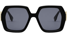 FF Diamonds Black Square Sunglasses