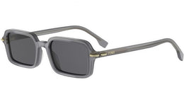 Fendi Selleria Grey Rectangular Sunglasses