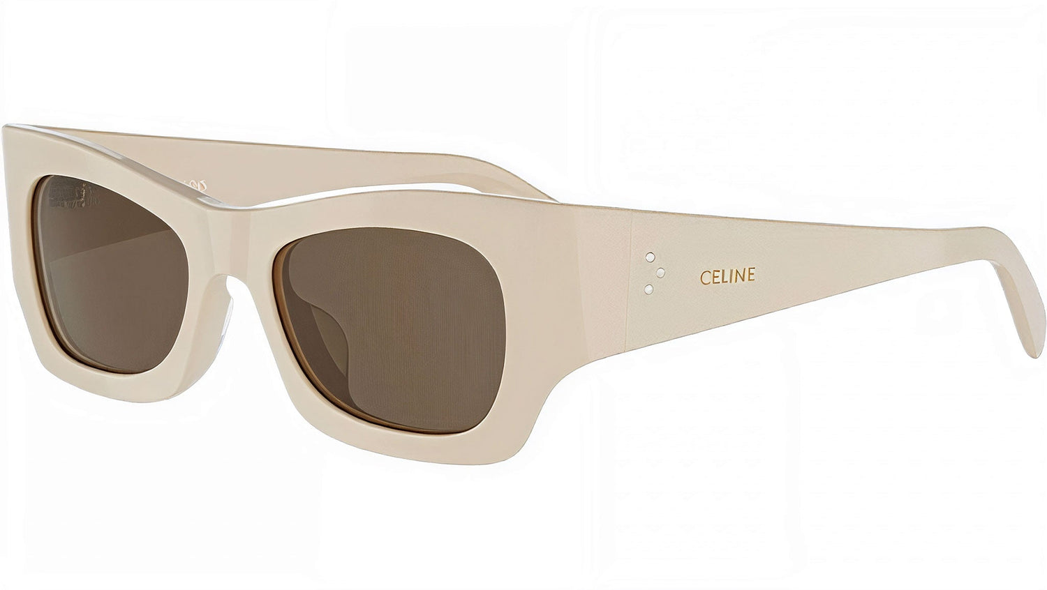 CELINE 3 Dots White Cat Eye Sunglasses