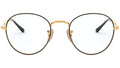 Round Metal Optics II RB3582V gold on top black