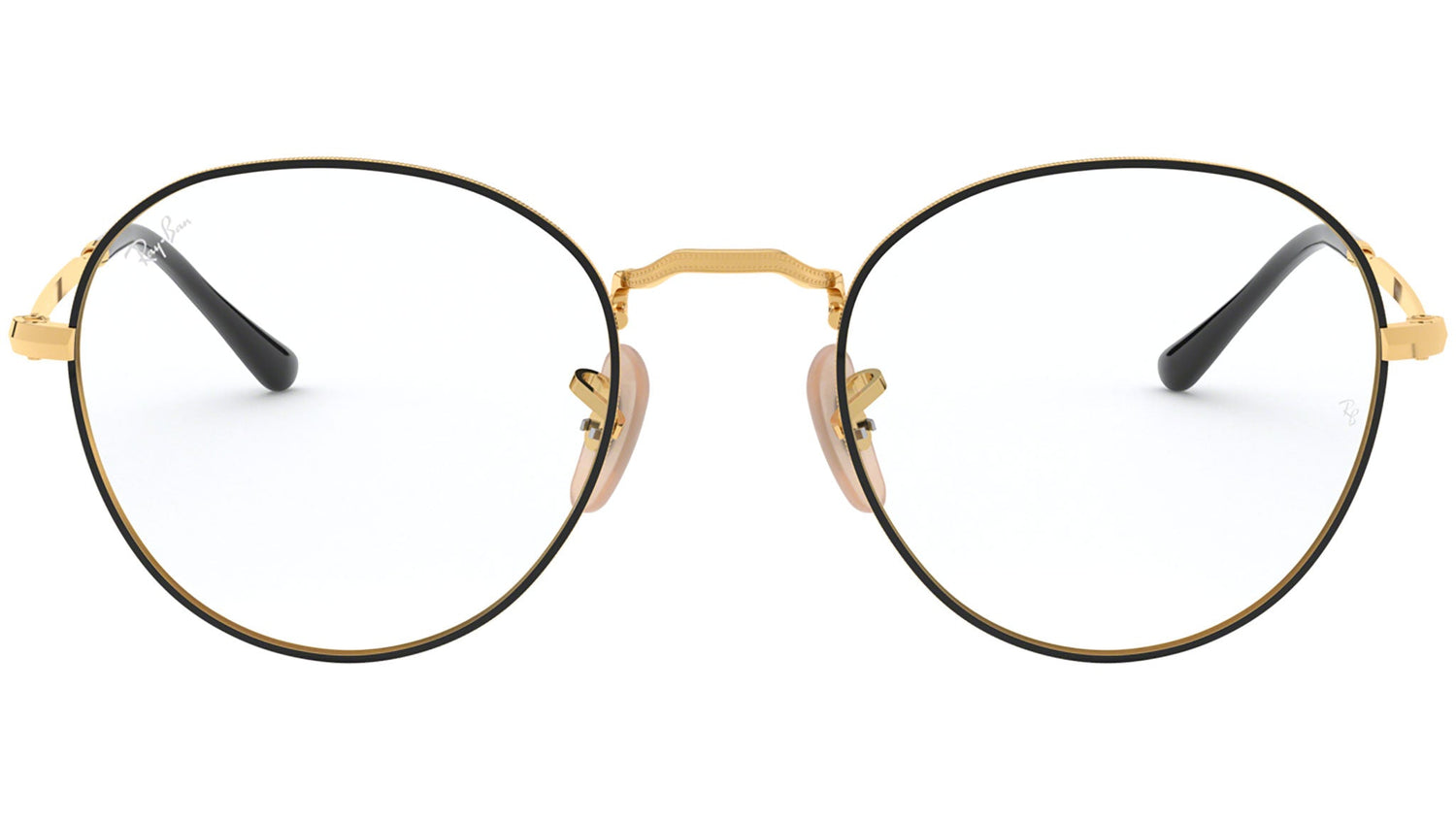 Round Metal Optics II RB3582V gold on top black