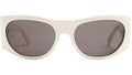 CELINE White Geometric Sunglasses