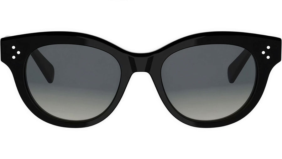 CELINE 3 Dots Black Round Sunglasses