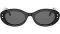 DiorPacific B4I Black Oval Sunglasses