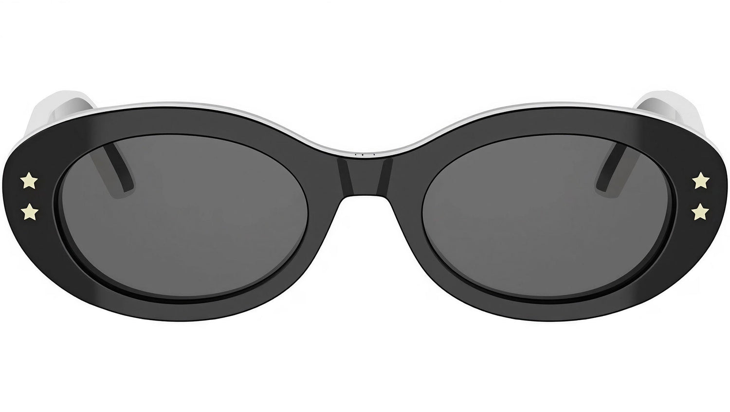 DiorPacific B4I Black Oval Sunglasses