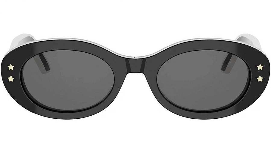 DiorPacific B4I Black Oval Sunglasses