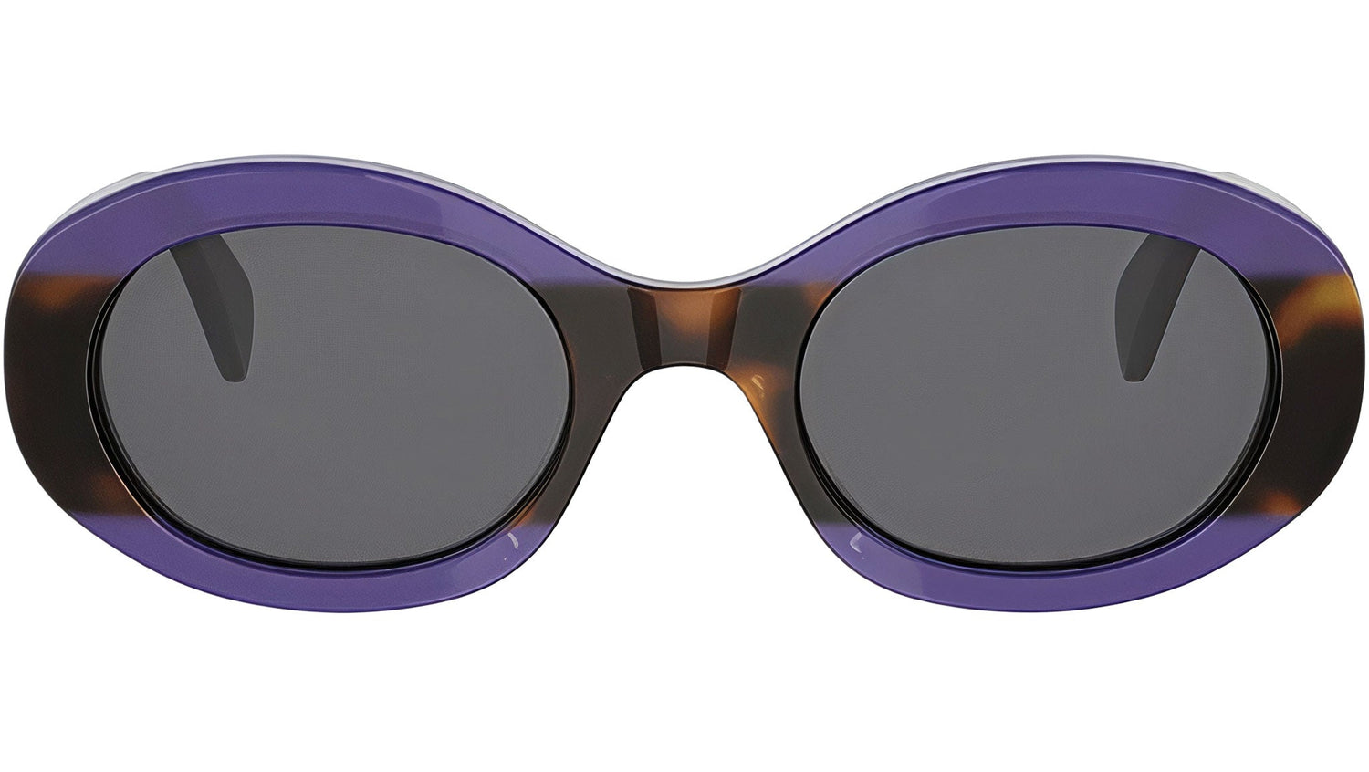 Triomphe Purple Oval Sunglasses