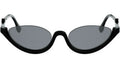 FF Diamonds Black Oval Sunglasses