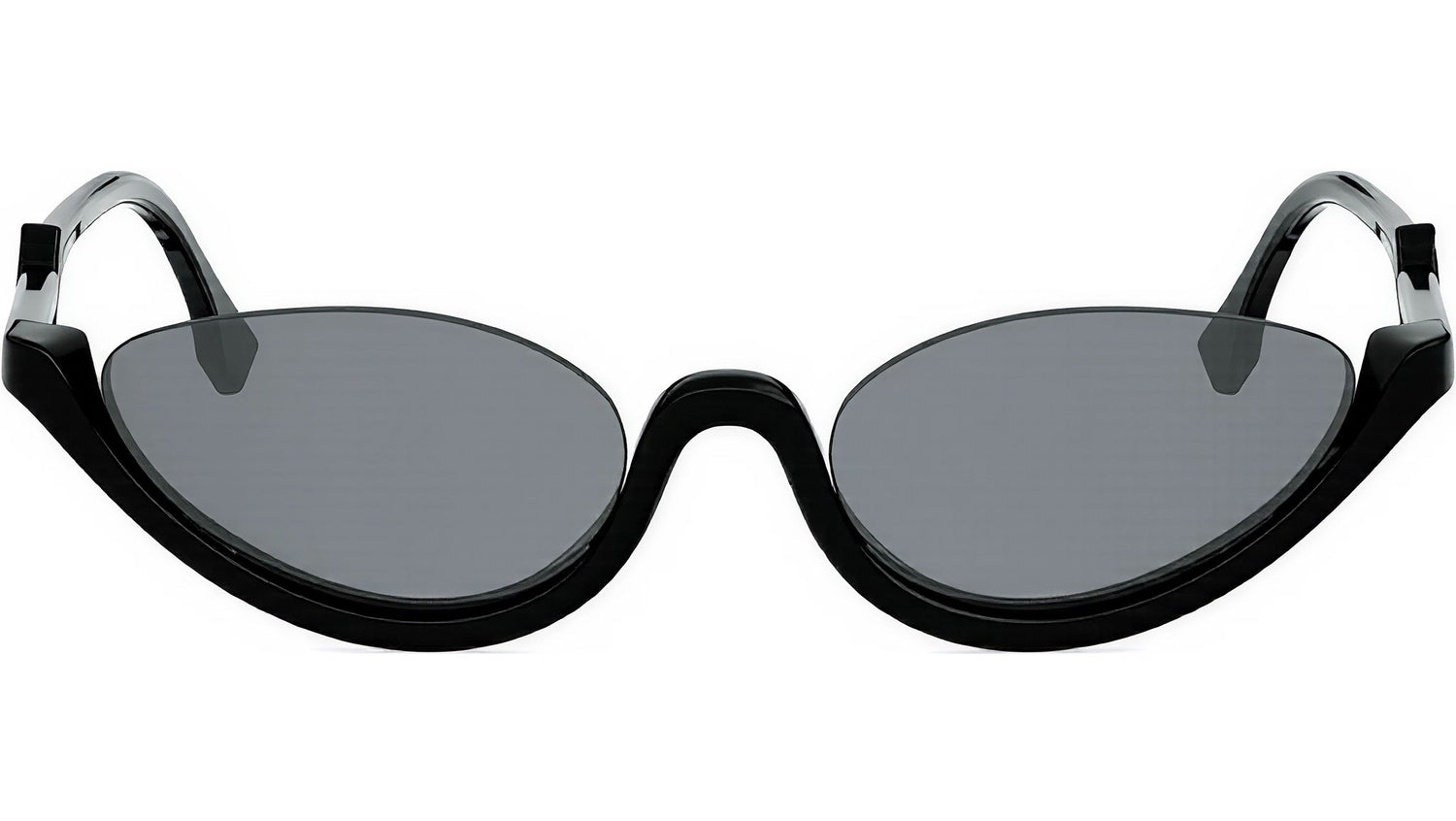 FF Diamonds Black Oval Sunglasses