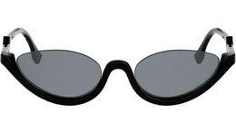FF Diamonds Black Oval Sunglasses