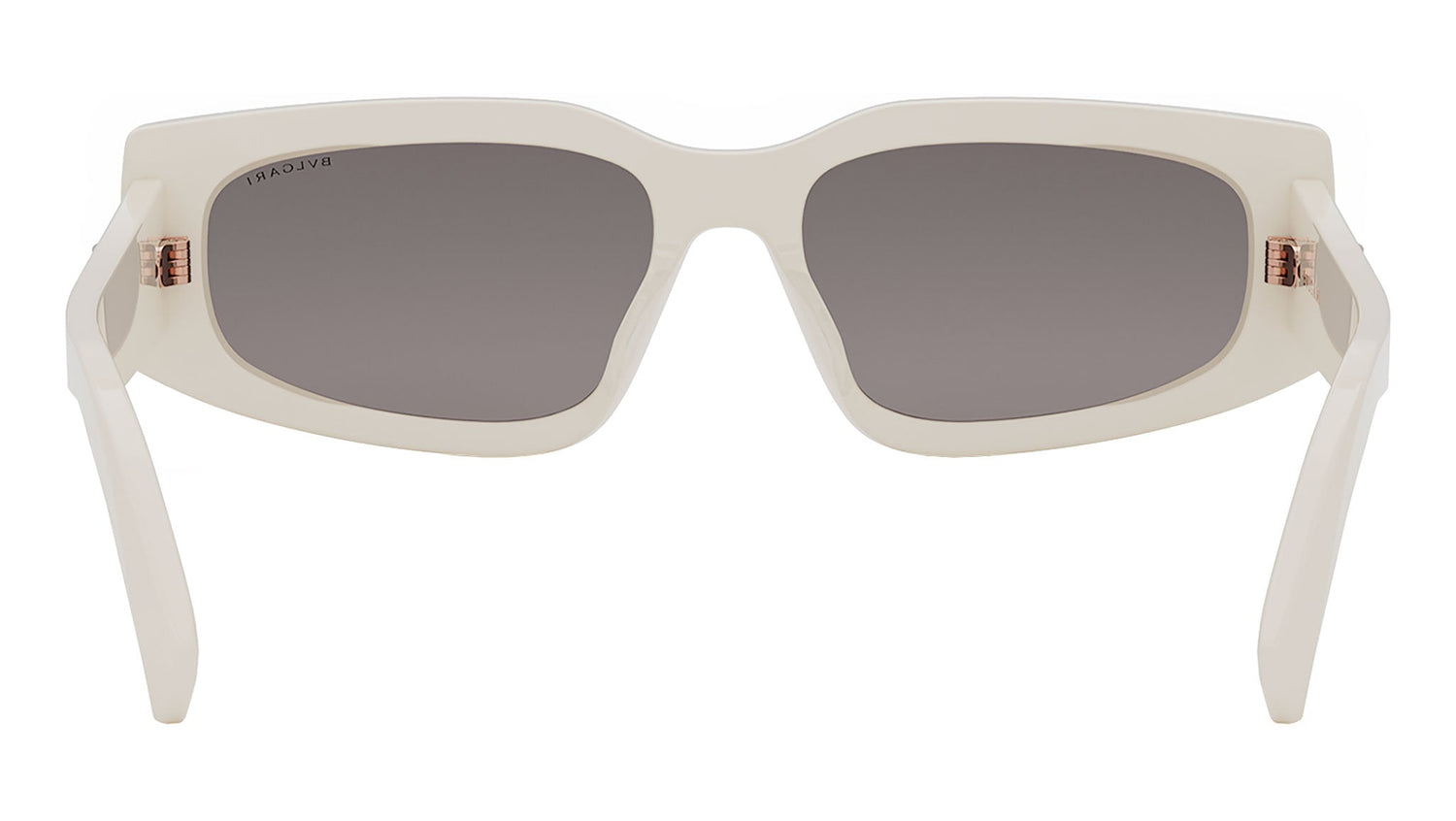 B.zero1 White Rectangular Sunglasses