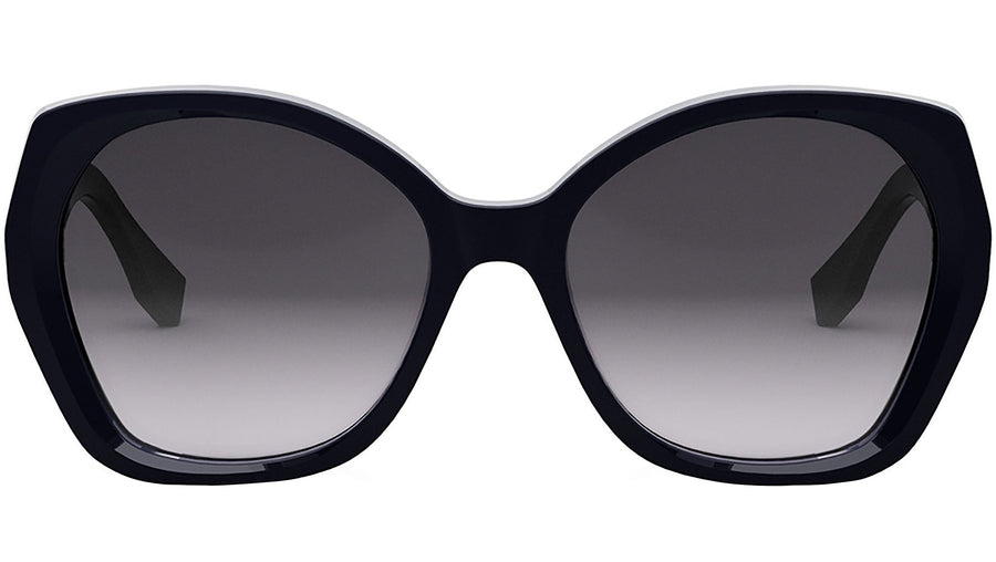 Lettering Blue Butterfly Sunglasses