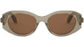 Serpenti Forever Brown Oval Sunglasses
