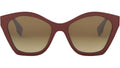 Lettering Red Geometric Sunglasses