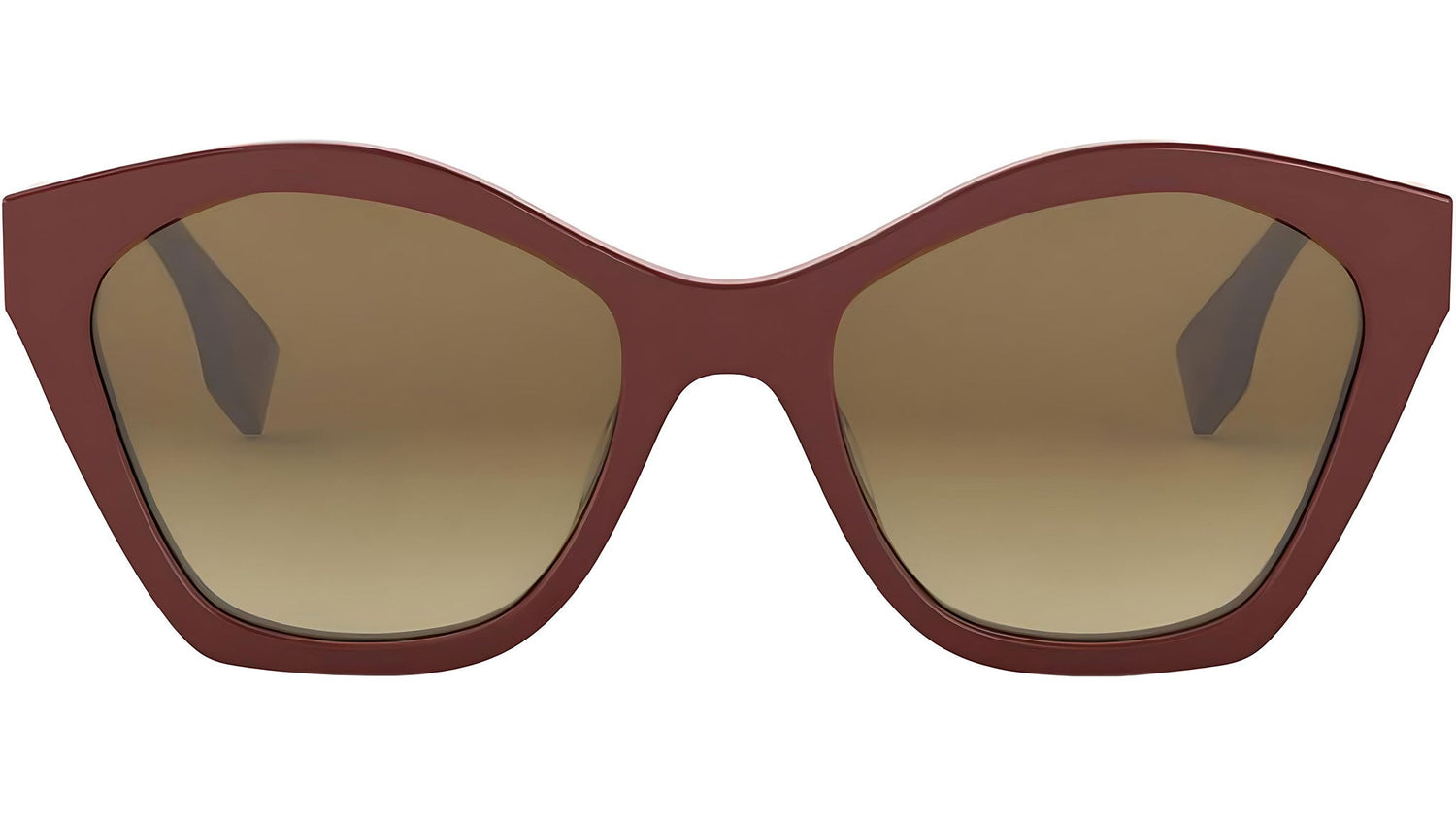 Lettering Red Geometric Sunglasses