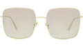 DiorStellaire  SU Yellow Geometric Sunglasses