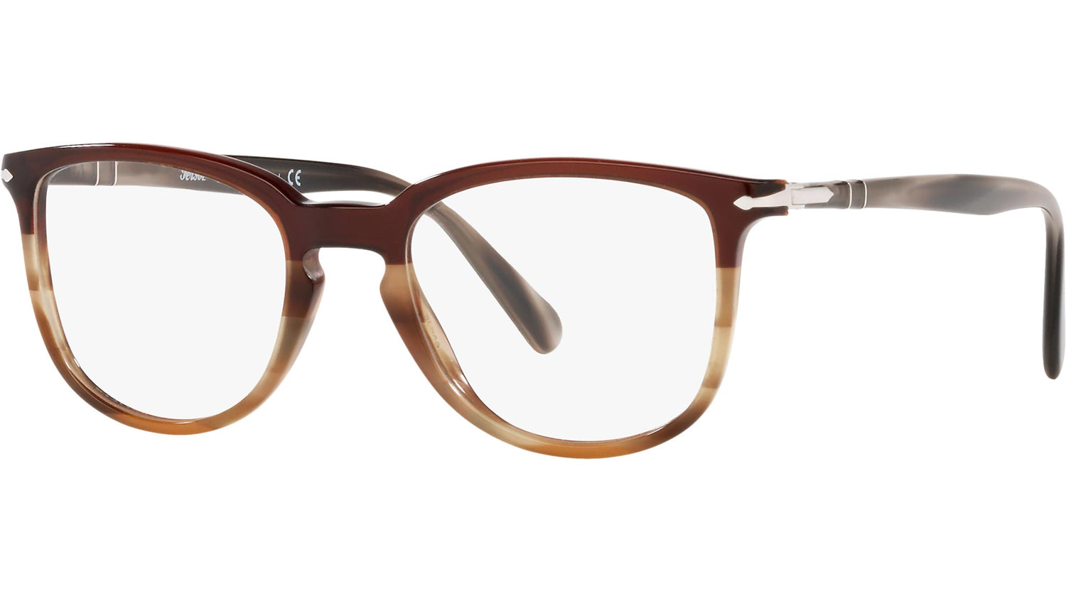PO3240V striped brown and grey and beige