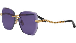 Serpenti Viper Gold Geometric Sunglasses