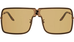 Fendiness Brown Mask Sunglasses