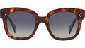 CELINE 3 Dots Red Havana Geometric Sunglasses