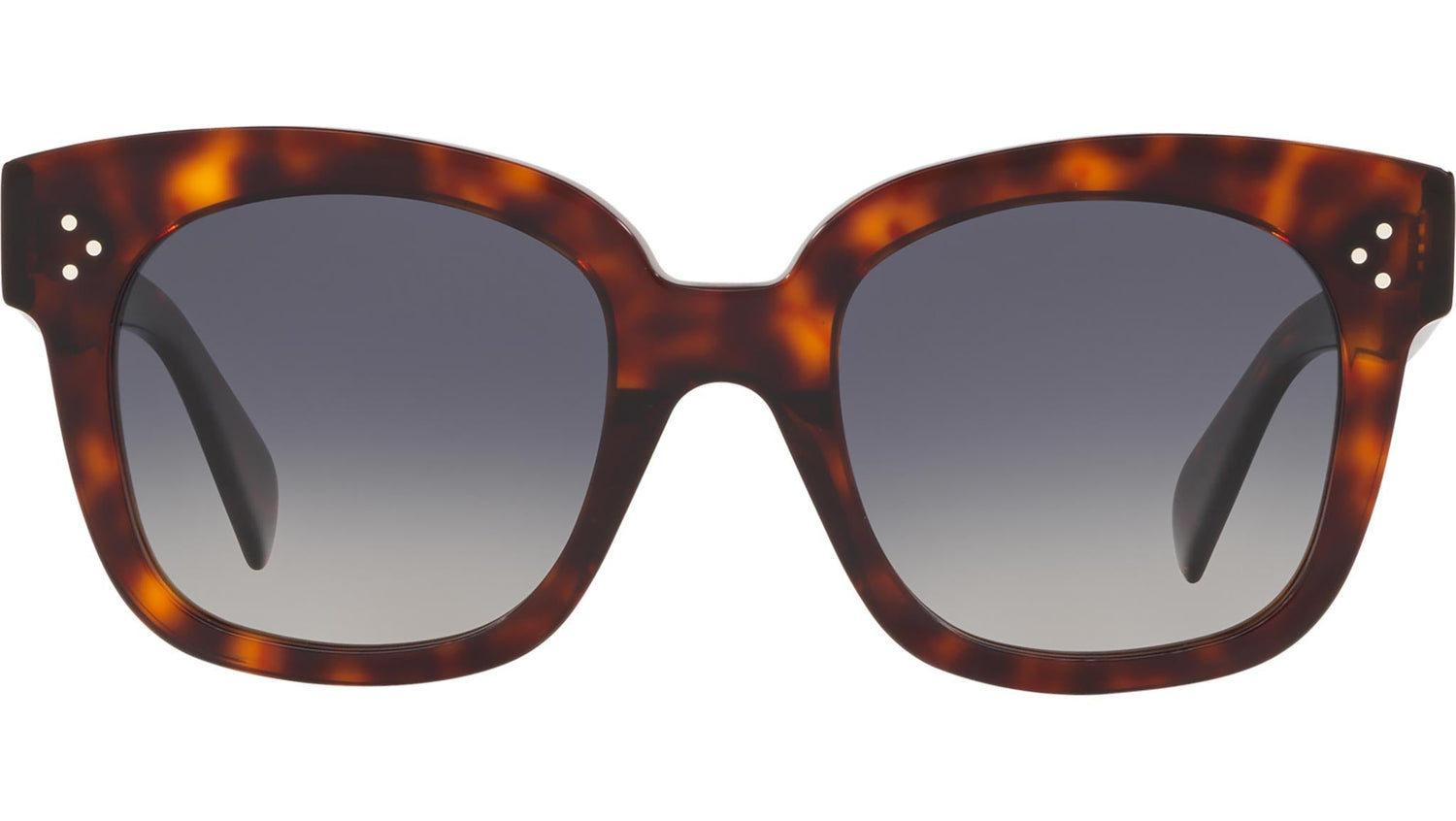 CELINE 3 Dots Red Havana Geometric Sunglasses